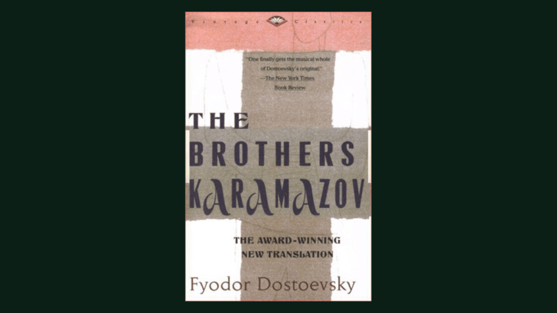 Modern paperback editions of The Brothers Karamazov stacked together