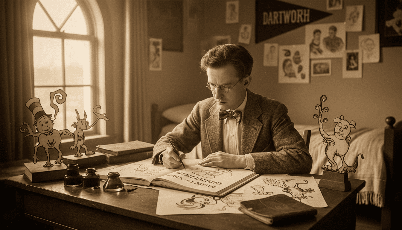 Theodor Geisel at Dartmouth College in the 1920s