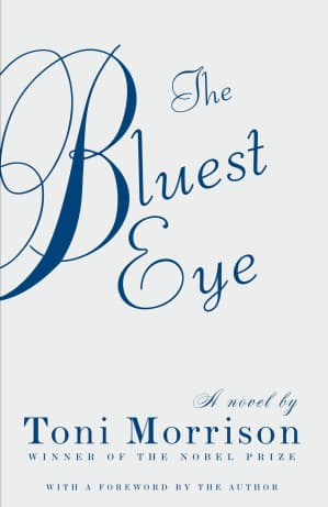 Vintage International cover of The Bluest Eye featuring blue floral motifs