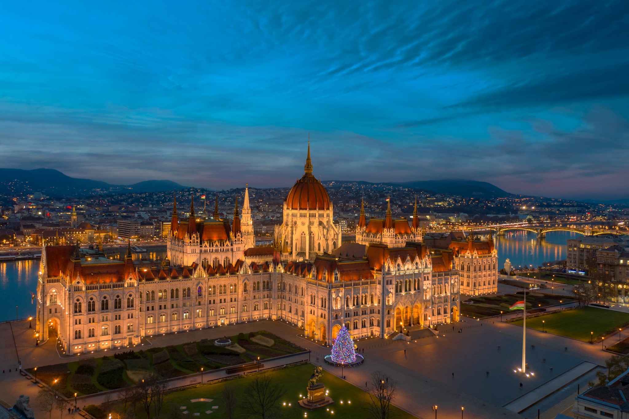 Hungarian Parliament Building, representing Gothic grandeur in Budapest