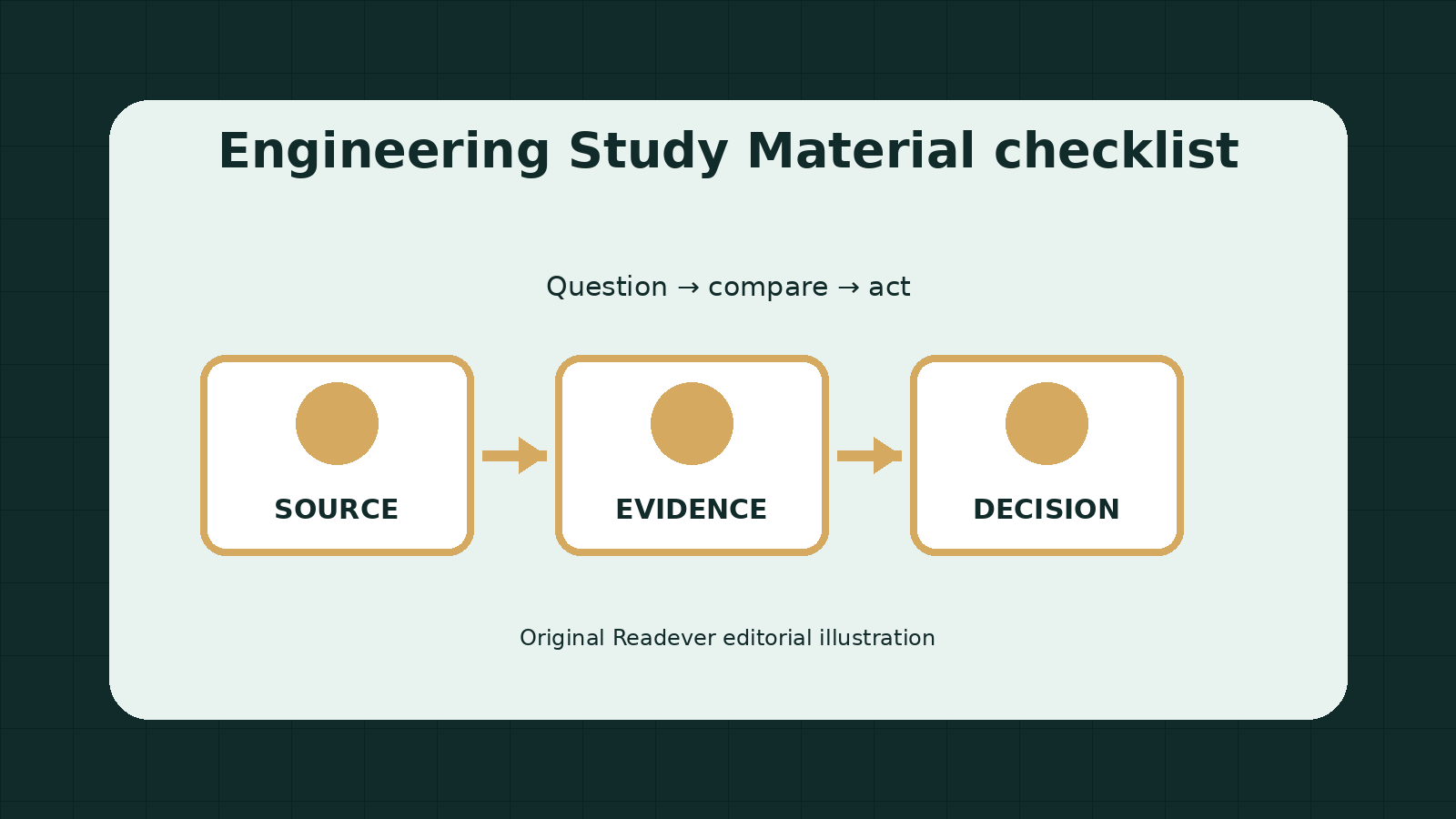 Checklist for comparing claims, limitations, and next actions in engineering study material
