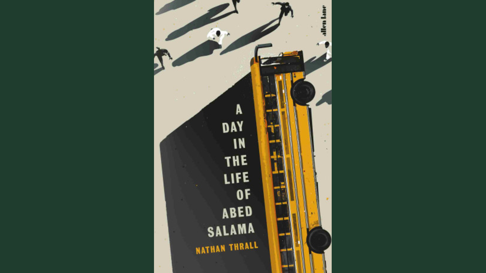 Cover of A Day in the Life of Abed Salama framed by green padding